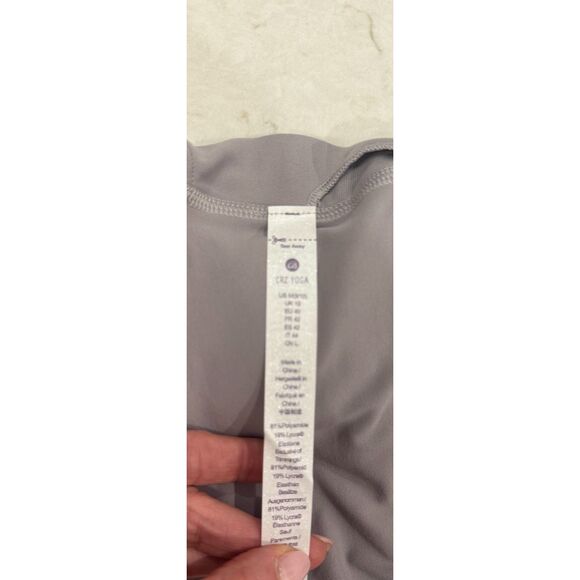 CRZ Yoga Padded Sports Bra Tank | Gray Purple | Medium Athleisure - Picture 4 of 8